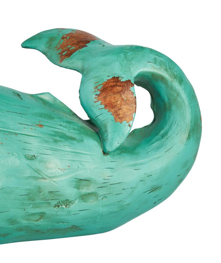 Wal-blau-05 Wal Deko Figur aus Polyresin