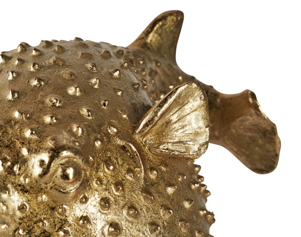 Kugelfisch-06 Kugelfisch Deko Gold