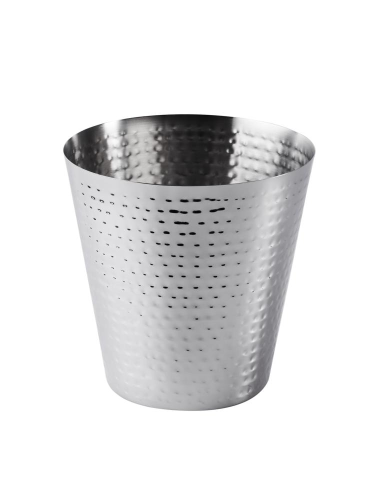 K-hler-2teilig-5 Flaschenkühler Silber aus Edelstahl auf Standfuß 80 cm