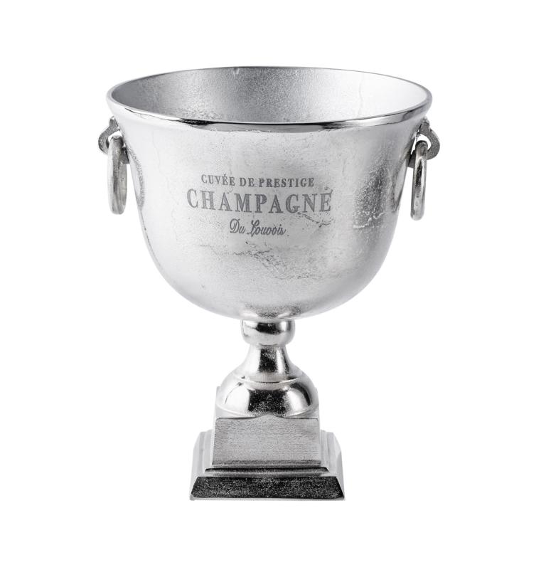 K-hler_03_b Flaschenkühler Kühler für Flaschen Sekt Wein oder Champagner Silber Aluminium (Metall)