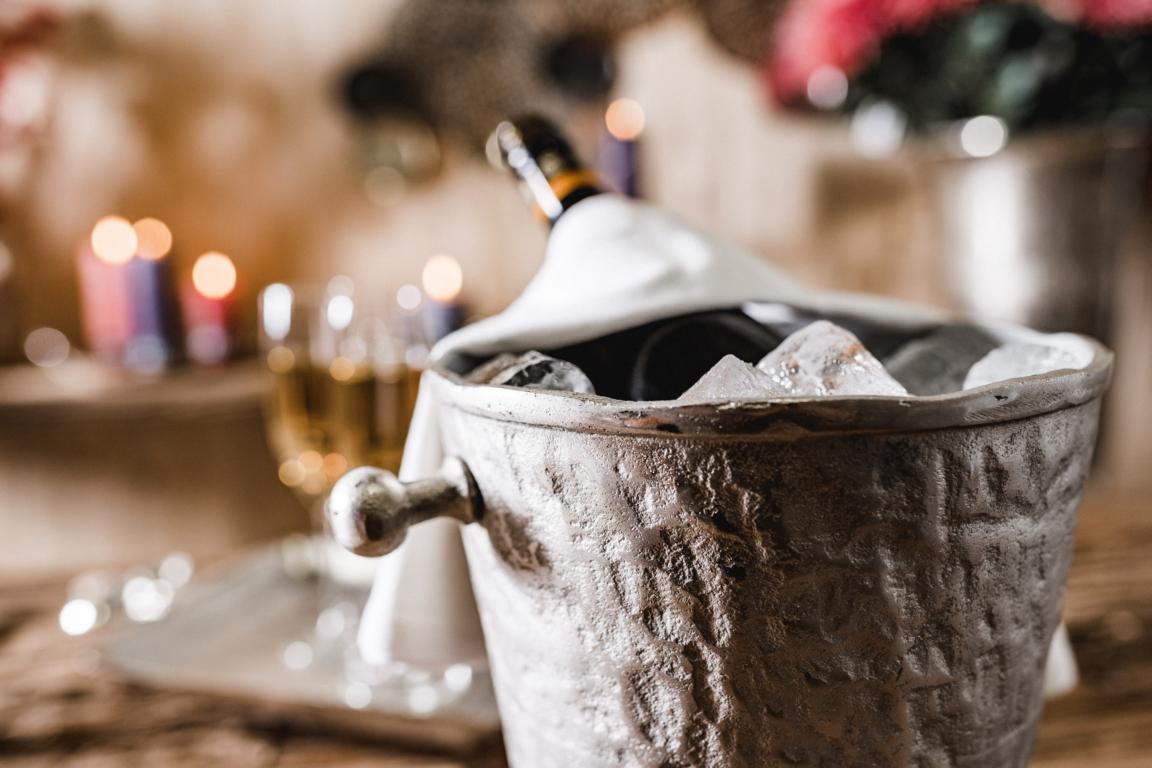 Flaschenkühler Kühler für Flaschen Sekt Wein oder Champagner Silber Aluminium (Metall) Flaschenkühler Silber Aluminium