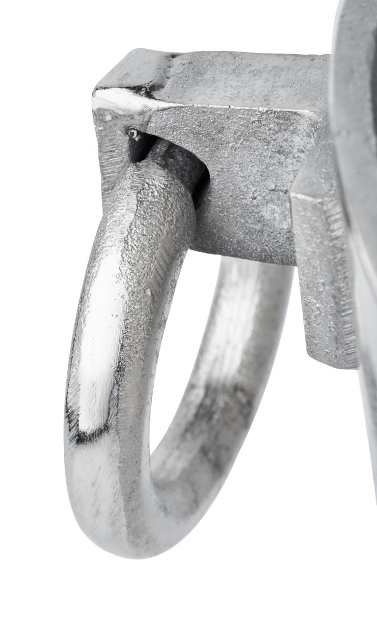 Flaschenkühler Kühler für Flaschen Sekt Wein oder Champagner Silber Aluminium (Metall) Flaschenkühler / Champagnerkühler Silber aus Metall mit 2 Henkeln