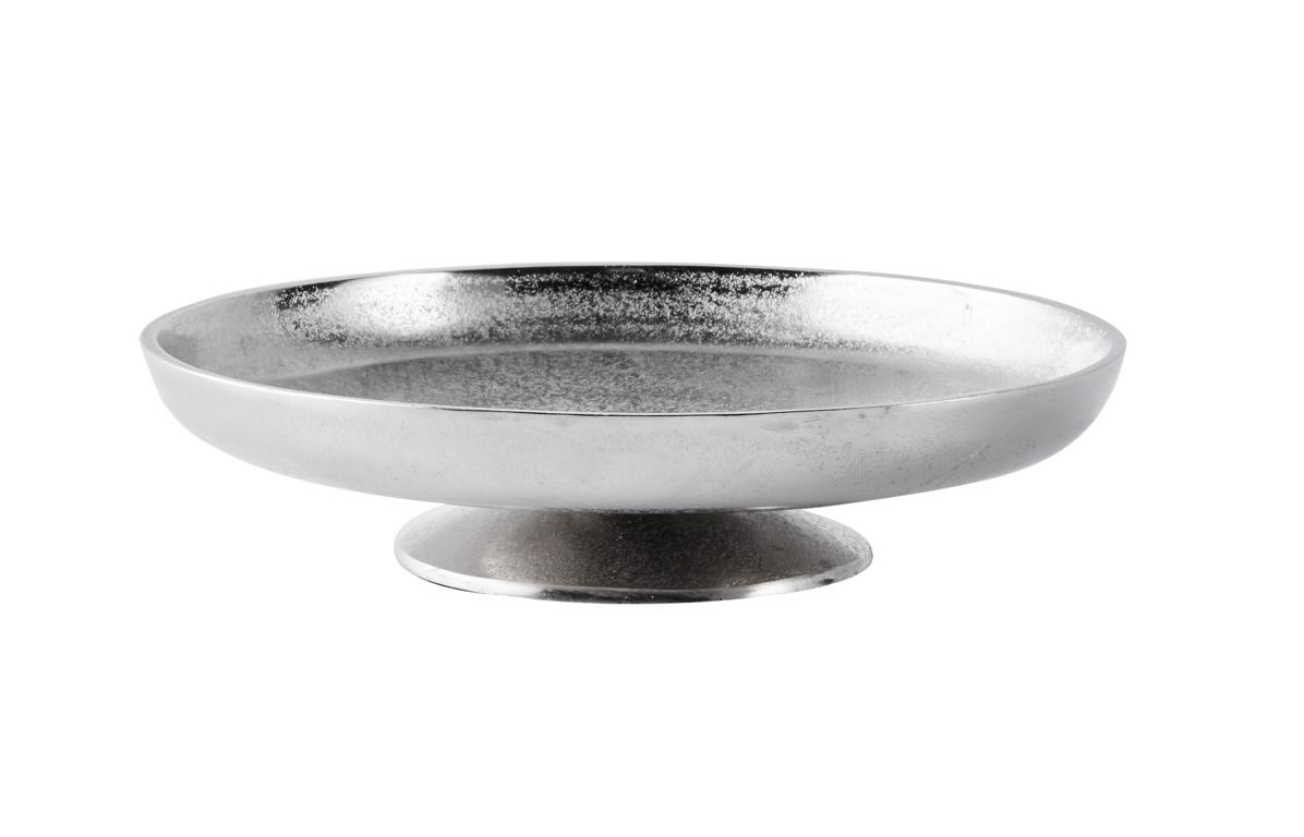 Schale-rund_klein_03_1 Schale Standfuß Aluminium Silber XL 29,5 cm