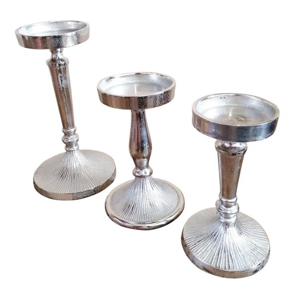 Kerzenstnder-SIlber-Aluminium-3er-Set-MN-KS-803780388039-3