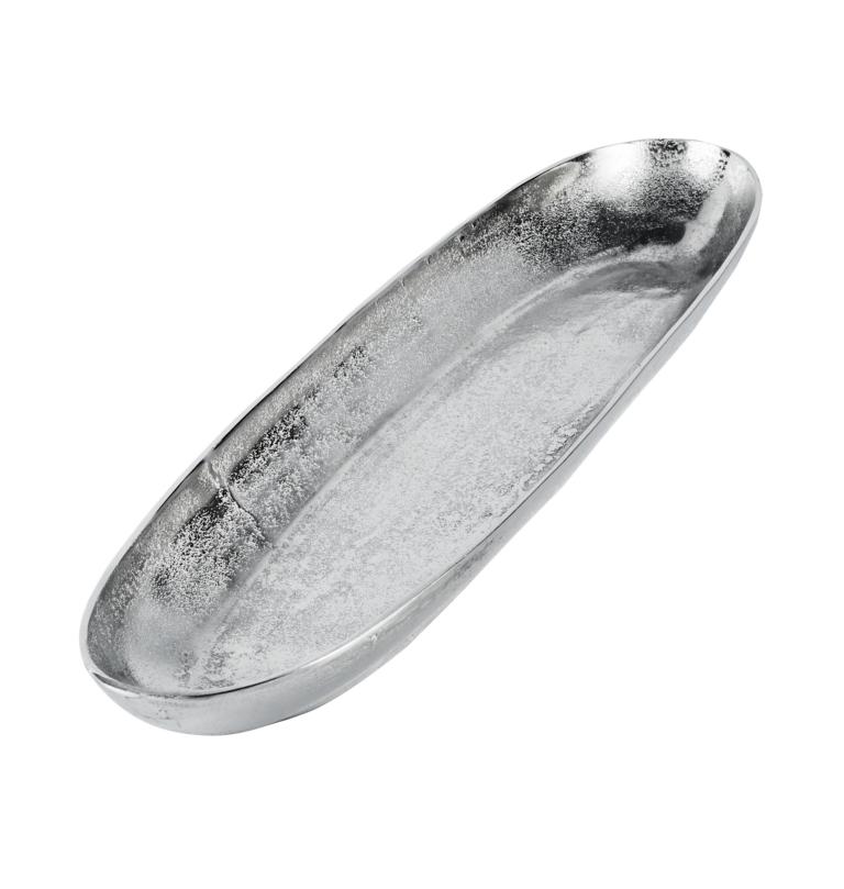 Schale-lang-1616e8f6c95119 Schale länglich Silber aus Metall