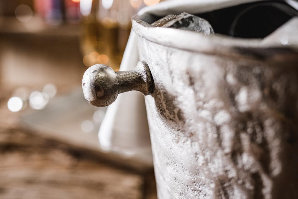 Flaschenkühler Kühler für Flaschen Sekt Wein oder Champagner Silber Aluminium (Metall) Flaschenkühler Silber Aluminium