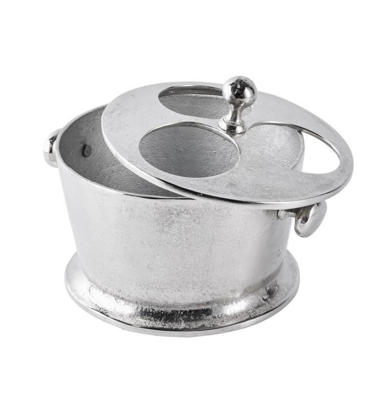 Flaschenkühler Kühler für Flaschen Sekt Wein oder Champagner Silber Aluminium (Metall) Flaschenkühler Kühler für Flaschen Sekt Wein oder Champagner Silber Aluminium (Metall)