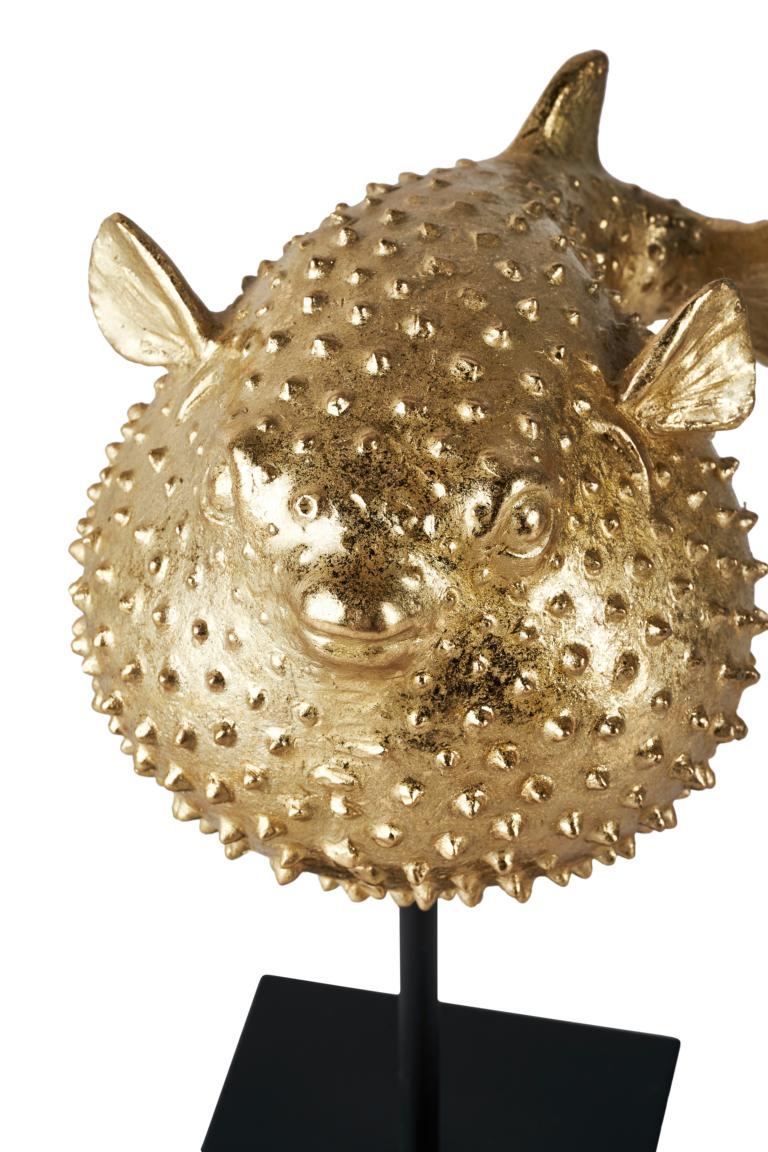 Kugelfisch-05 Kugelfisch Deko Gold