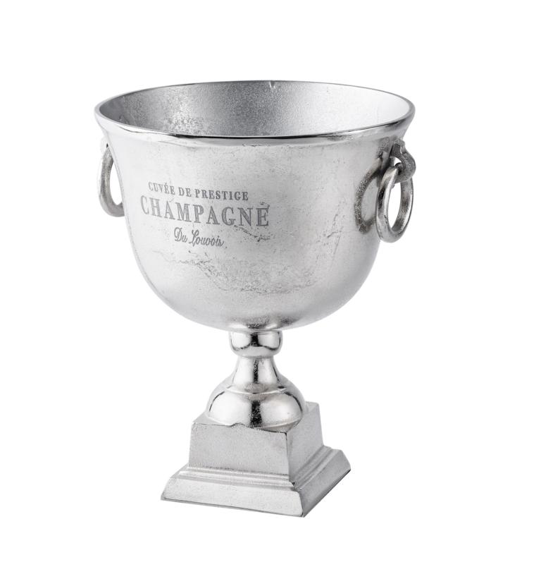 K-hler_03_a Champagnerkühler Silber aus Metall (Aluminium)