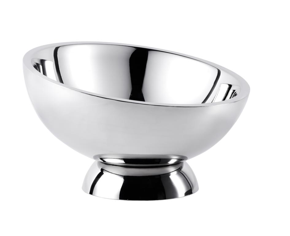 K-hler-halbrund-2 Champagnerkühler Flaschenkühler Doppelwandig Edetsahl Silber