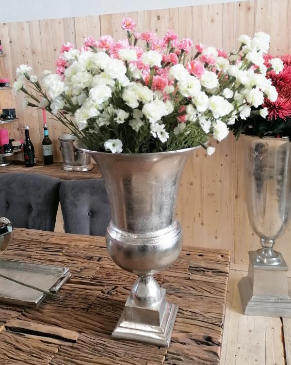 Vase-Silber-Aluminium-Pokalvase-Rund-MN-VA-1042