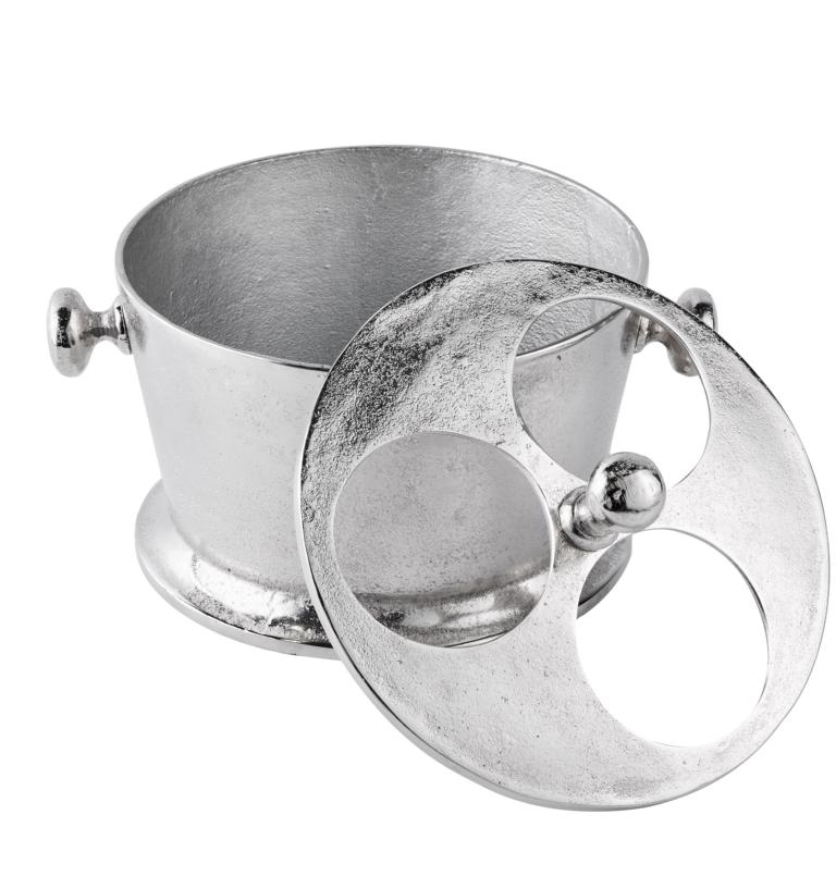 Flaschenkühler Kühler für Flaschen Sekt Wein oder Champagner Silber Aluminium (Metall) Flaschenkühler Kühler für Flaschen Sekt Wein oder Champagner Silber Aluminium (Metall)
