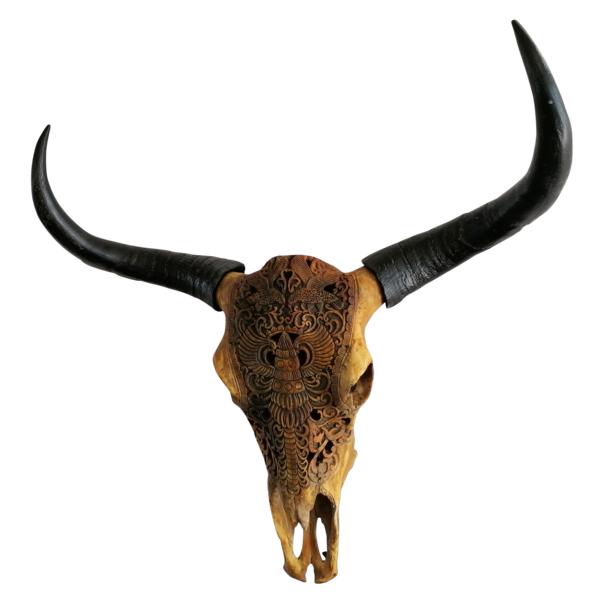 Stierkopf Bull Head Wanddekoration XXL 71x21x72 cm