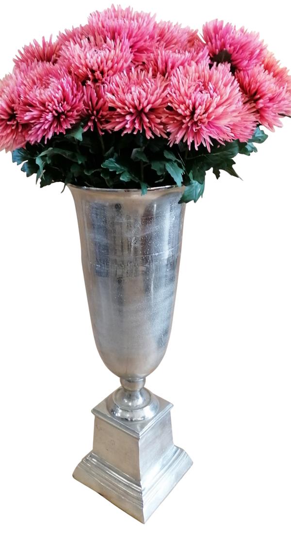 Vase-Pokalvase-Silber-XXL-Metall-Aluminium-MN-VA-10485f43ef6843e03