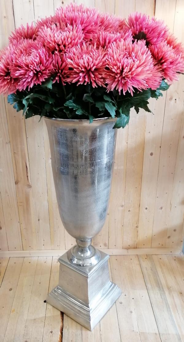 Vase-Pokalvase-Silber-XXL-Metall-Aluminium-MN-VA-1048
