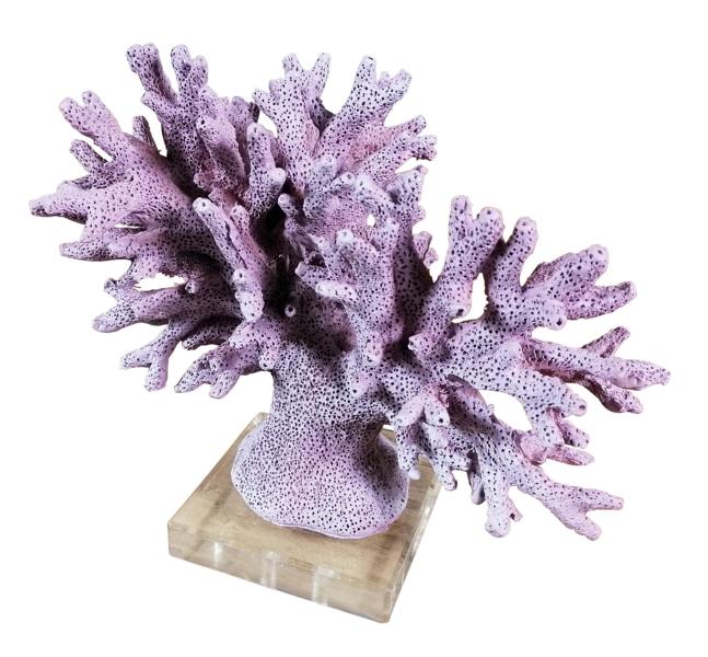 Koralle-Statue-Figur-gro-lila-MN-MT-9010-4 Deko Koralle Maritime Statue