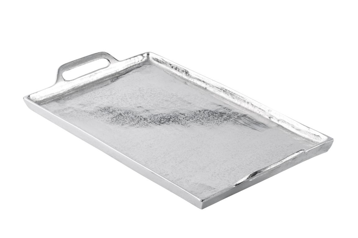 Tablett aus Aluminium in Silber 53 cm online kaufen