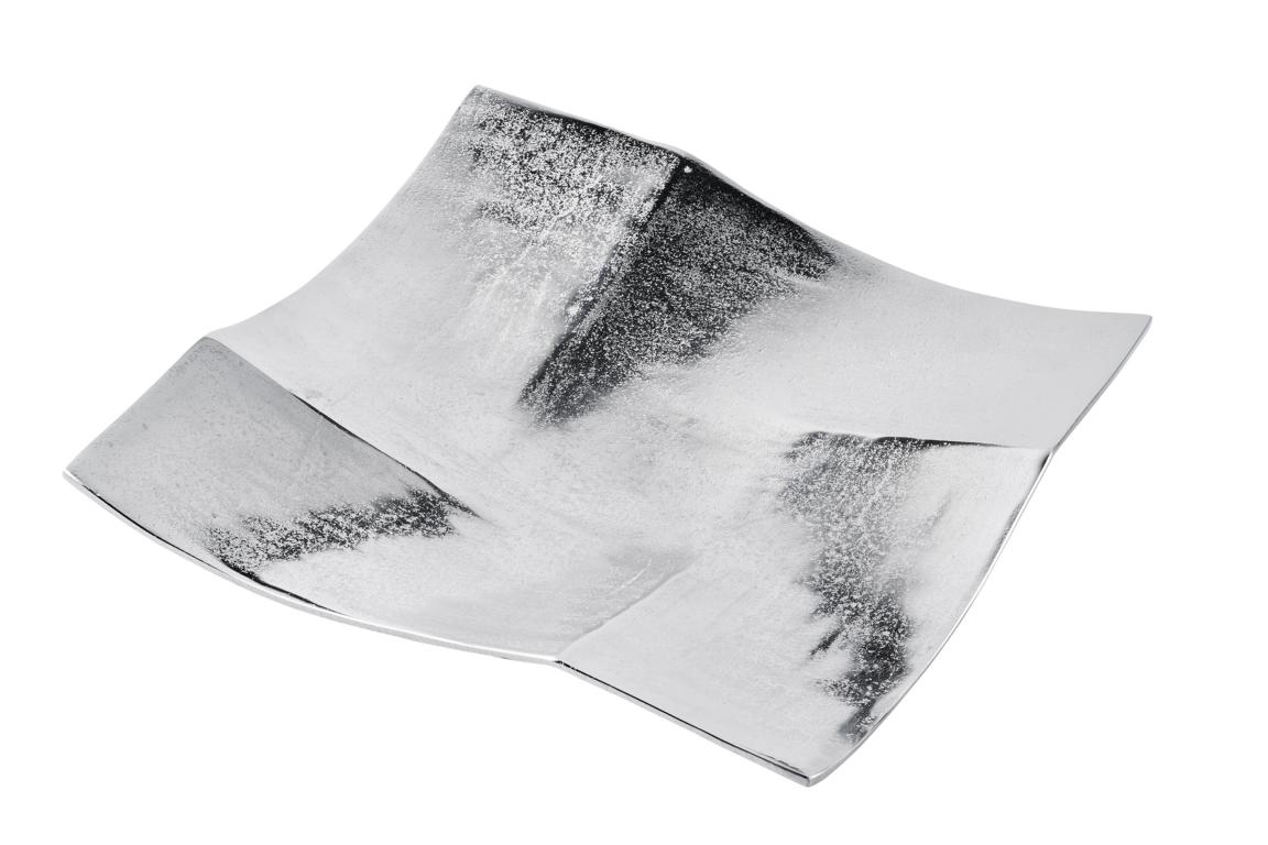 Schale Dekoschale Silber aus Aluminium (Metall)